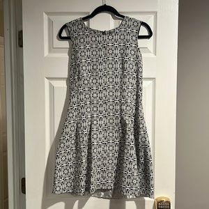 Size medium Black and white dress
